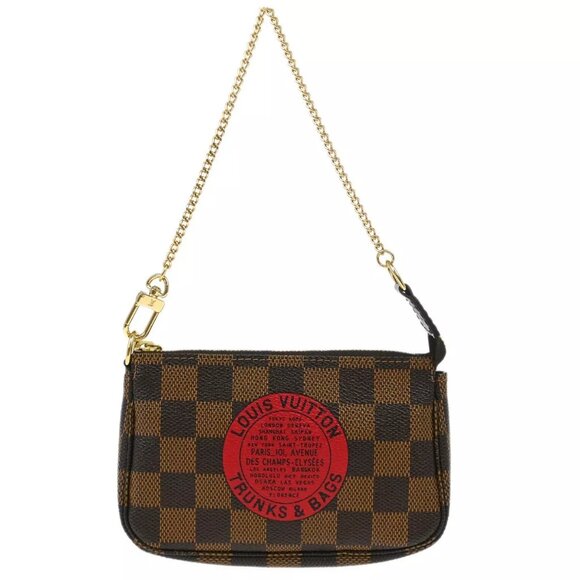 Louis Vuitton Damier T&B Mini Pochette Accessoires Handbag N58011 FL1038 XX28724 - Picture 1 of 12